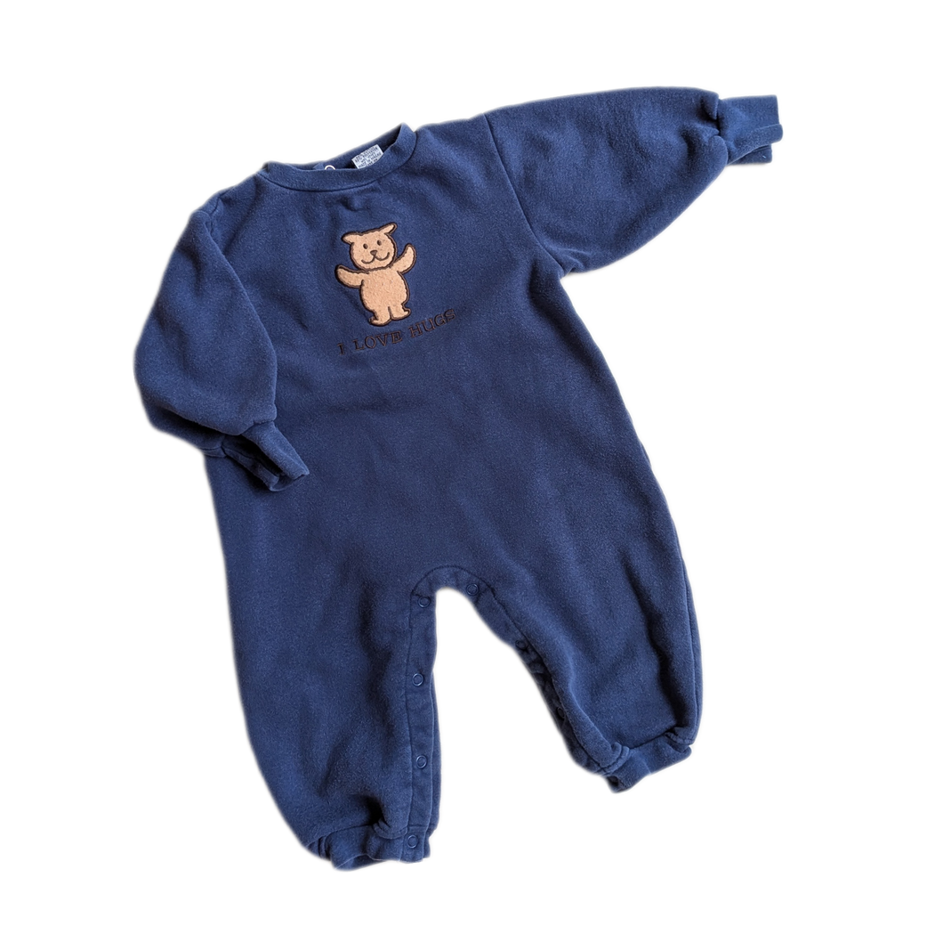 I Love Hugs Sweatshirt Romper 18-24m