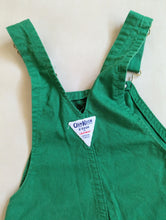 Load image into Gallery viewer, Oshkosh Green Cotton Shortalls 4-6y
