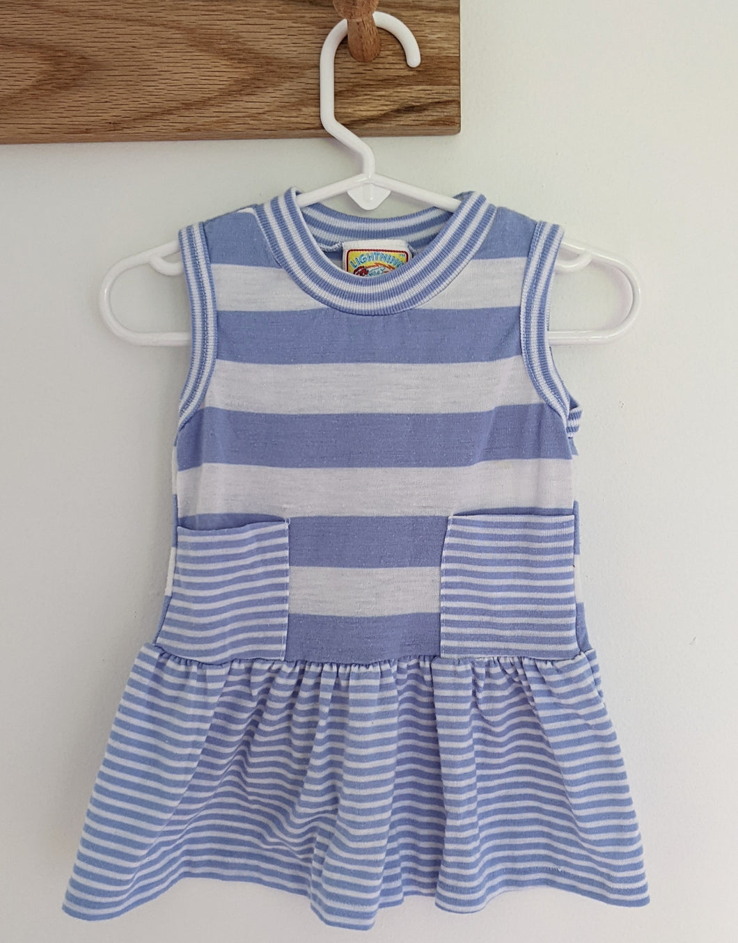 Striped Blue Sundress 2t