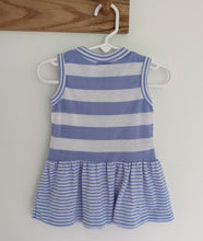 Load image into Gallery viewer, Striped Blue Sundress 2t
