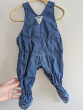 Load image into Gallery viewer, Oshkosh Footed Overalls 0-3m
