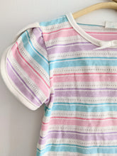 Load image into Gallery viewer, Pastel Striped Top with Bow 3/4
