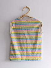 Load image into Gallery viewer, Pastel Spring Colors Striped Tank 4-6y
