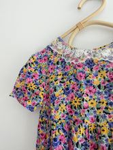 Load image into Gallery viewer, 90s Floral Mini Dress 5-6y
