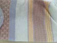 Load image into Gallery viewer, Pastel Striped V-neck Tee 6y
