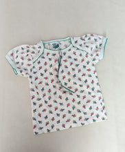 Load image into Gallery viewer, Green Trim Doll Print Tee 5-6y
