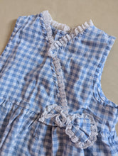Load image into Gallery viewer, Blue Gingham Dress 2-3y
