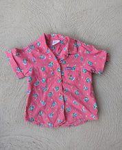 Load image into Gallery viewer, Oshkosh Pink Floral Button up Top 4t
