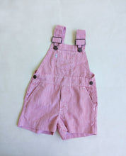 Load image into Gallery viewer, Levi&#39;s Red White Pinstripe Shortalls 2-3y
