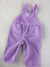 Load image into Gallery viewer, Oshkosh Lilac Corduroy Overalls 18m
