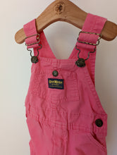 Load image into Gallery viewer, Oshkosh Bright Pink Shortalls 18-24m
