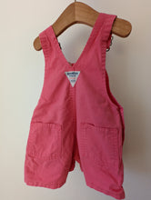 Load image into Gallery viewer, Oshkosh Bright Pink Shortalls 18-24m
