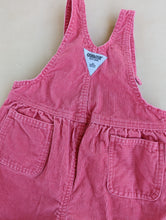 Load image into Gallery viewer, Oshkosh Pink Cord Overalls 24m
