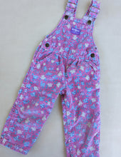 Load image into Gallery viewer, Oshkosh Pink Floral Corduroy Overalls 2t
