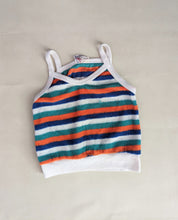 Load image into Gallery viewer, Striped Terry Tank 3-4y

