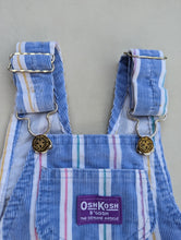 Load image into Gallery viewer, Oshkosh Striped Cord Overalls 4-5y
