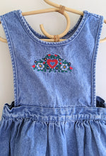 Load image into Gallery viewer, Healthtex Embroidered Denim Dress 6y
