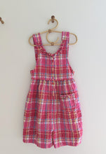 Load image into Gallery viewer, Gymboree Pink Plaid Romper 7-8y
