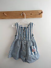 Load image into Gallery viewer, Lee Blue + White Dress 3t
