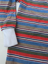Load image into Gallery viewer, Healthtex Green Red &amp; Blue Striped Tee 5-6y
