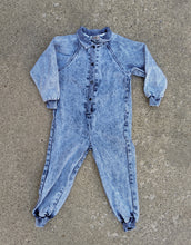 Load image into Gallery viewer, Offspring Acid Wash Collared Jumpsuit 3-4y
