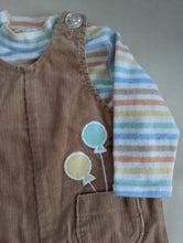 Load image into Gallery viewer, Carter&#39;s Rainbow Tee &amp; Overalls 3-6m
