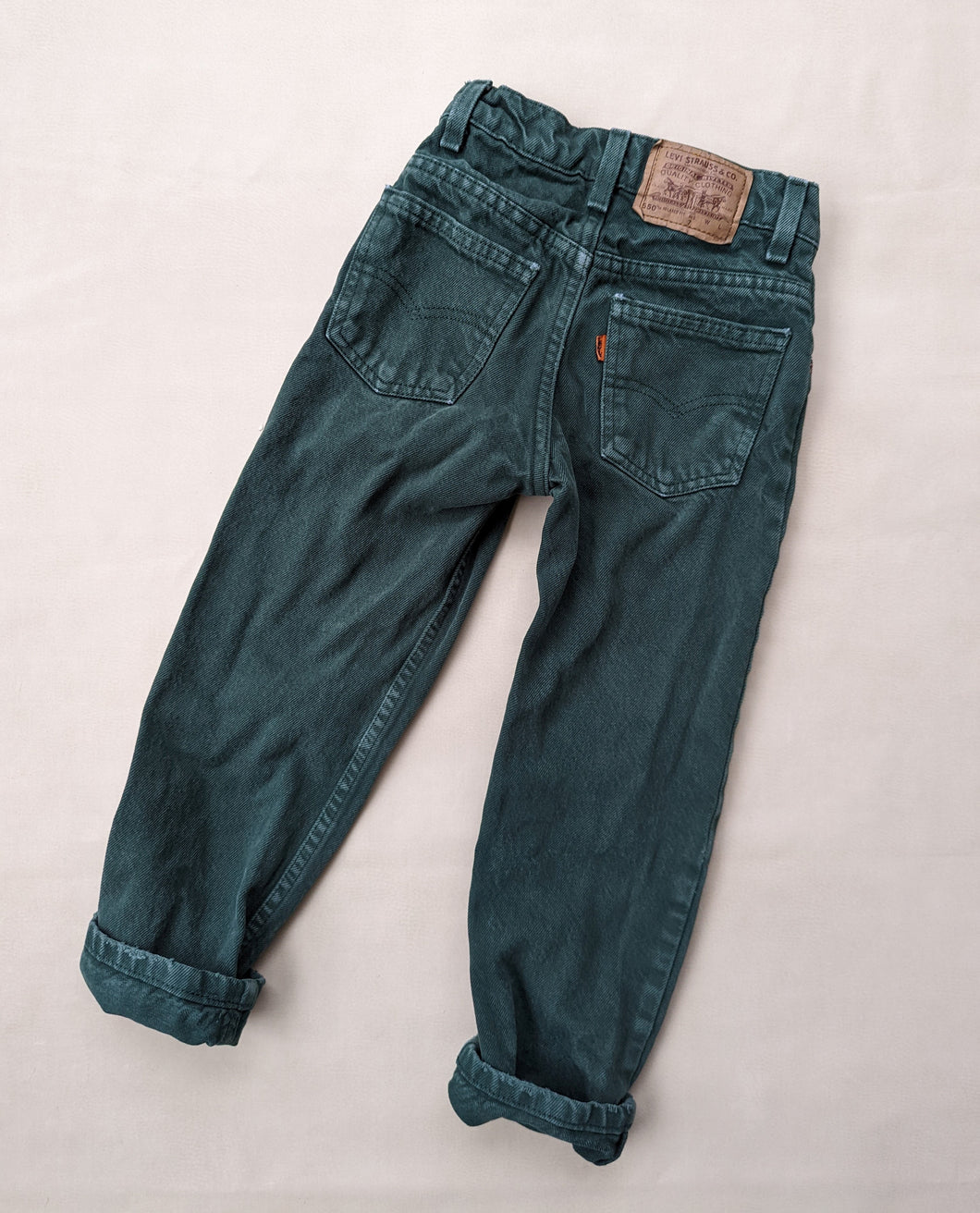 Levi's Green Distressed Jeans 7y