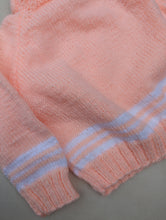 Load image into Gallery viewer, Peach Handknit Sweater 18m
