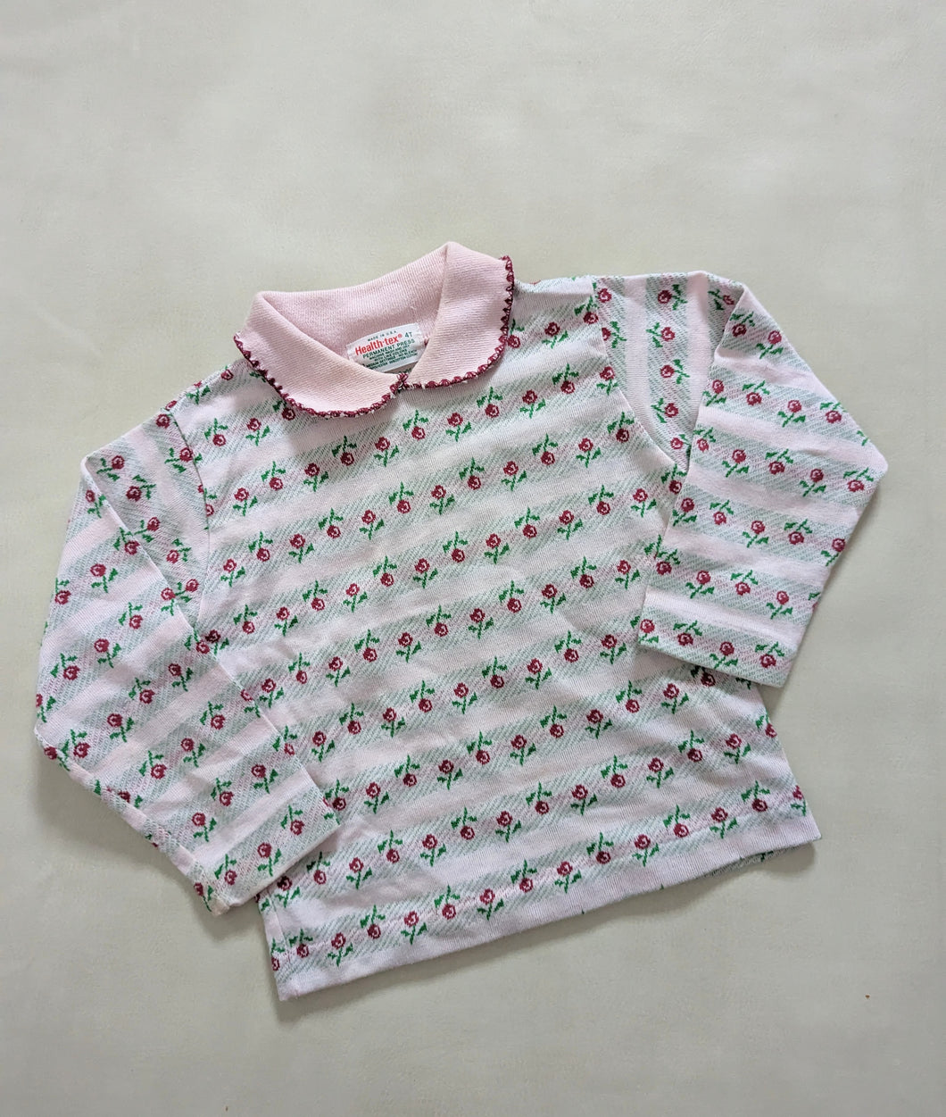 Healthtex Roses Collared Top 4t