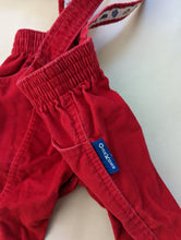 Load image into Gallery viewer, Oshkosh Red Suspender Pants 6-12m
