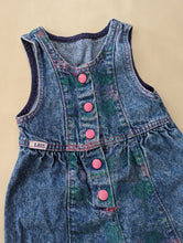 Load image into Gallery viewer, Lee Denim Jumpsuit Pink Buttons 24m
