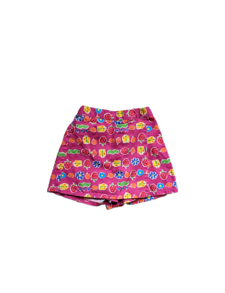 Fruits & Flowers & Insects Skort 6y