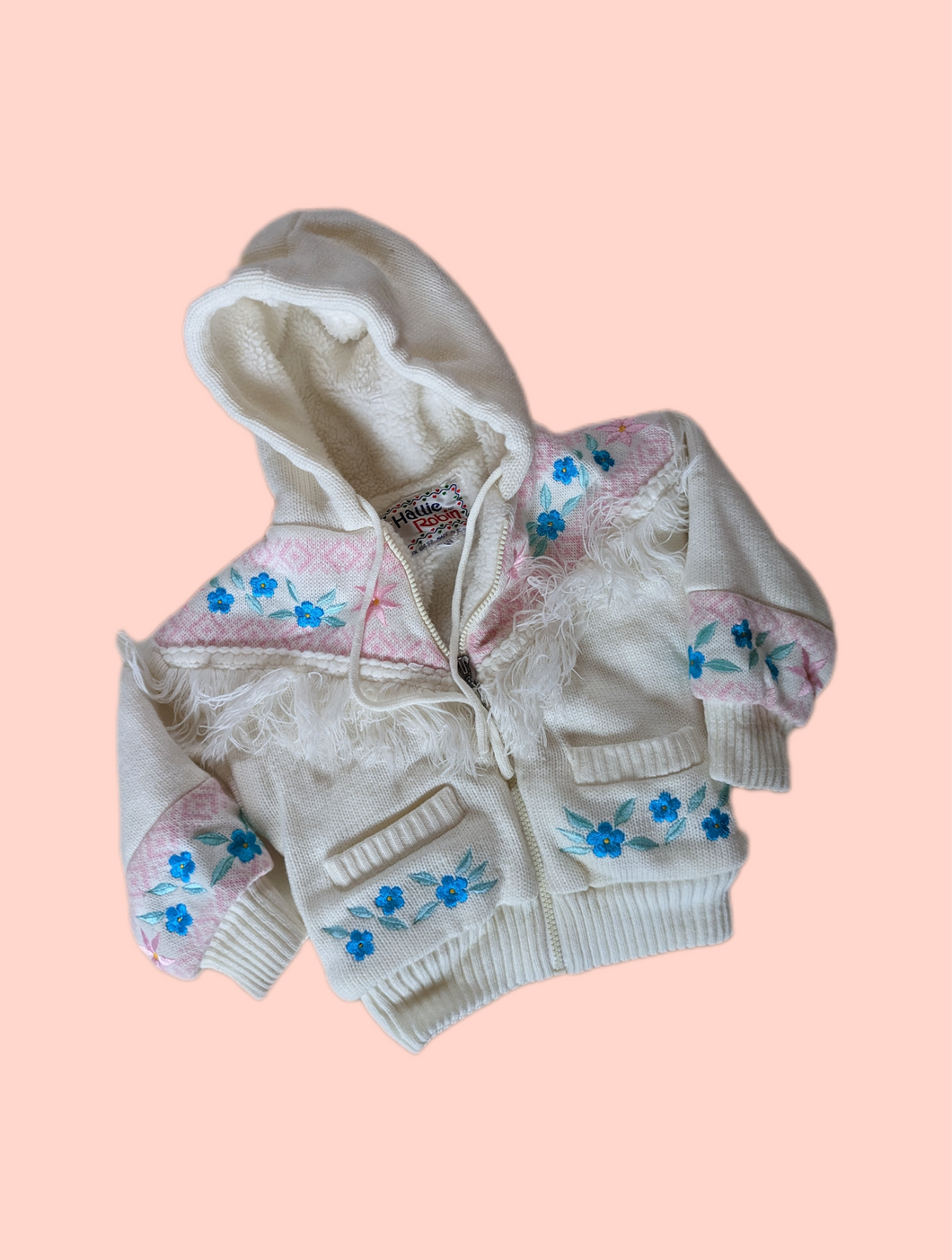 Knit Sherpa Lined Hooded Jacket 4t