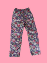 Load image into Gallery viewer, Mini Boden Purple Floral Pants 8-9y
